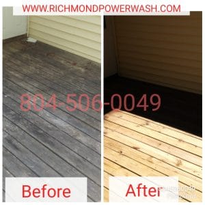 Richmond Power Wash deck cleaning 23838