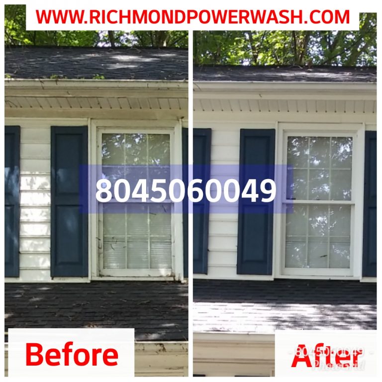 Richmond_Power_Wash_gutter_whitening and cleaning