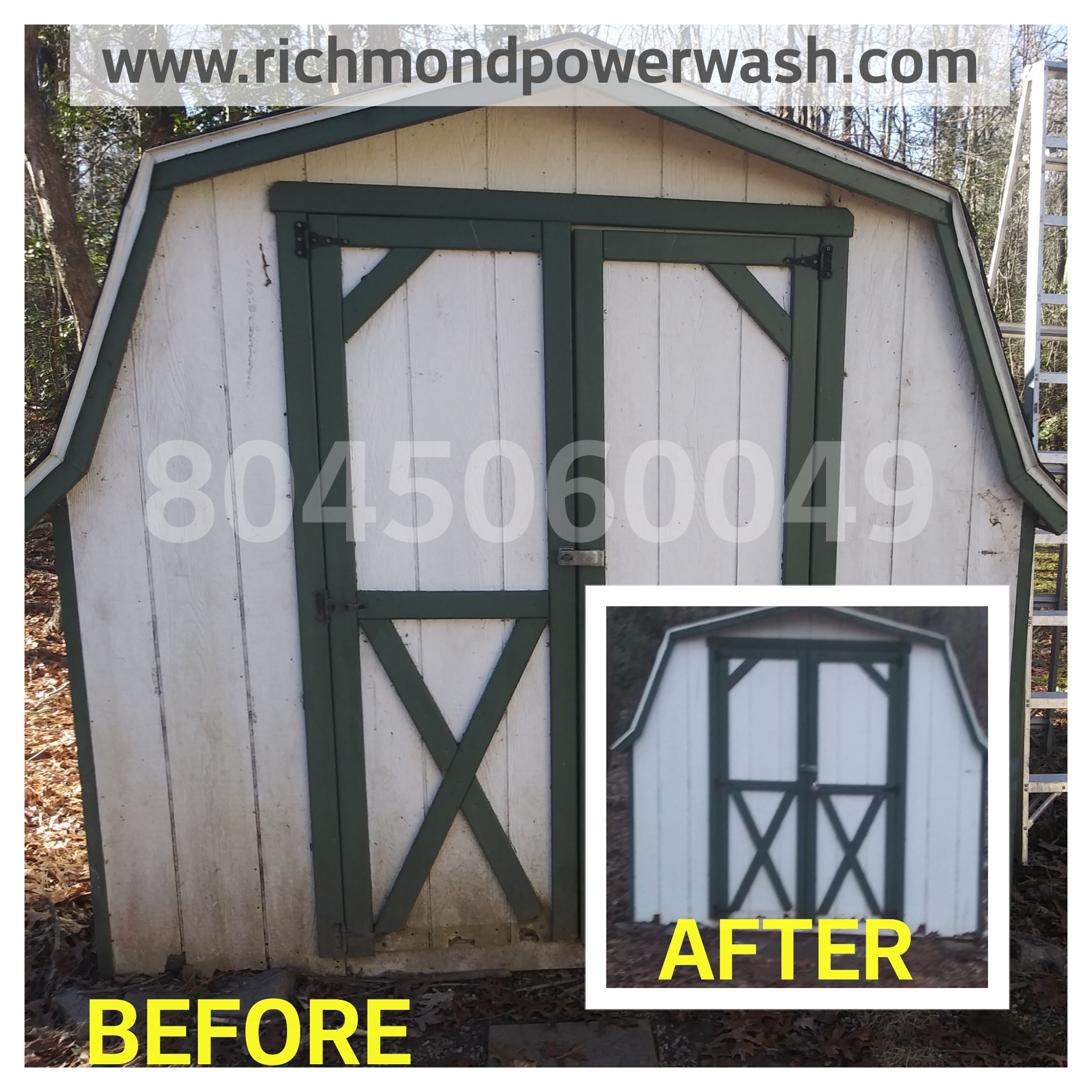 Richmond Power Wash House ClRichmond Power Wash Shed Cleaning In Chesterfield, VA 23236