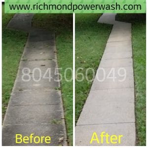 Richmond_Power_Wash_sidewalk_driveway_cleaning